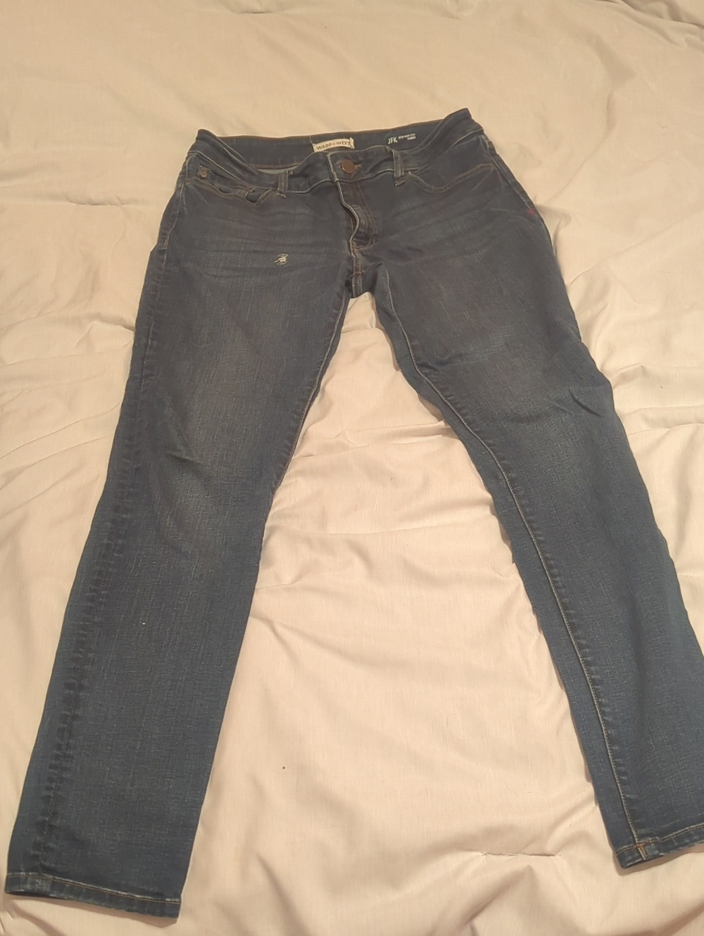Warp + Weft Women's Slim Dark Indigo Jeans